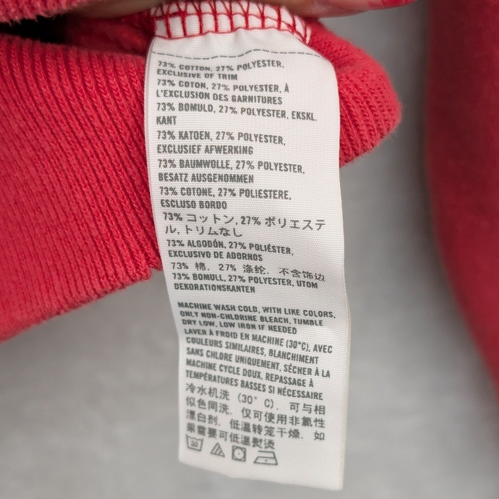 VTG Hollister Hoodie Men's L Red Faded Distressed Surf Skater Streetwear Y2K - Picture 4 of 8